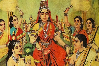 Ambika by Raja Ravi Varma