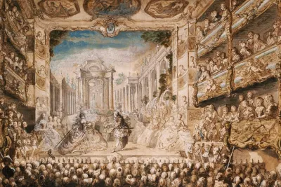 Armide at the Palais-Royal Opera House by Gabriel de Saint-Aubin