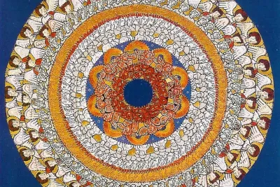 Illumination of Choirs of Angels from the Liber Scivias by Hildegard von Bingen