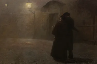 The Kampa Lovers by Jakub Schikaneder