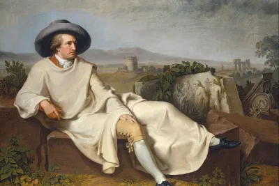 Goethe in the Roman Campagna by Johann Heinrich Wilhelm Tischbein