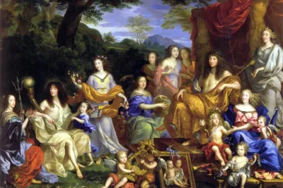 Louis and His Family Portrayed as Roman Gods by Jean Nocret