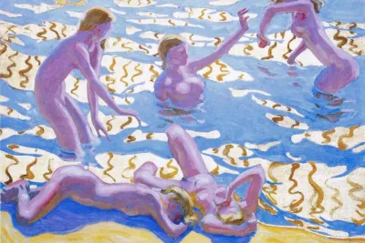 Aallottaret (The Oceanides) by Akseli Gallen-Kallelan