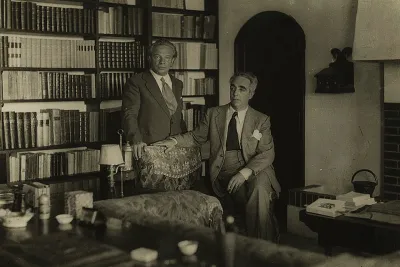 Ottorino Respighi and Claudio Guastalla by Archivio Storico Ricordi
