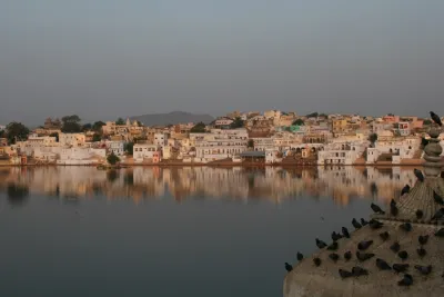 Pushkar Holy Lake in the Early Morning by Childed