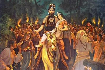 Shiv Parvati Vivah by Raja Ravi Varma