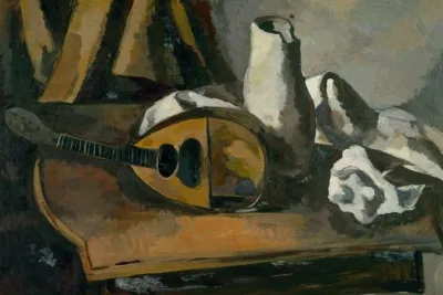 Still Life with Mandolin by Ernst Dreyfuss