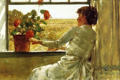 Summer Evening by Childe Hassam