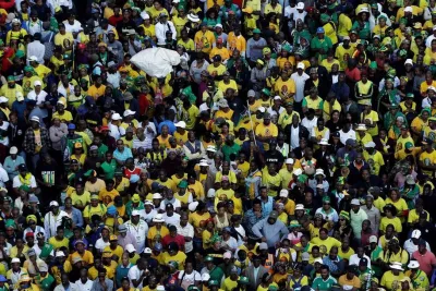 Supporters of African National Congress in Johannesburg