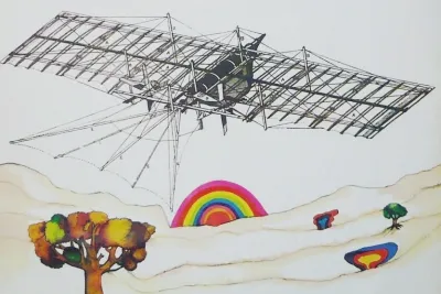 Surrealistic Pillow cover art for French issue