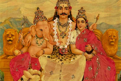 The Holy Family by Raja Ravi Varma