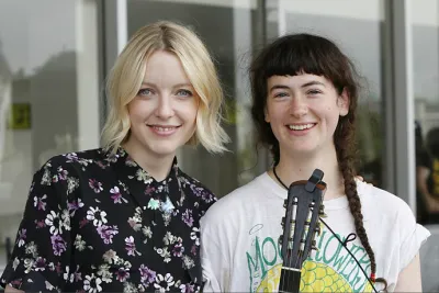 Lauren Laverne with Kate Stables