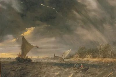 The Thunderstorm by Jan van Goyen