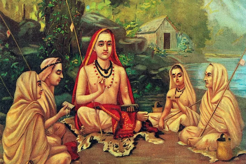 Adi Shankara by Raja Ravi Varma