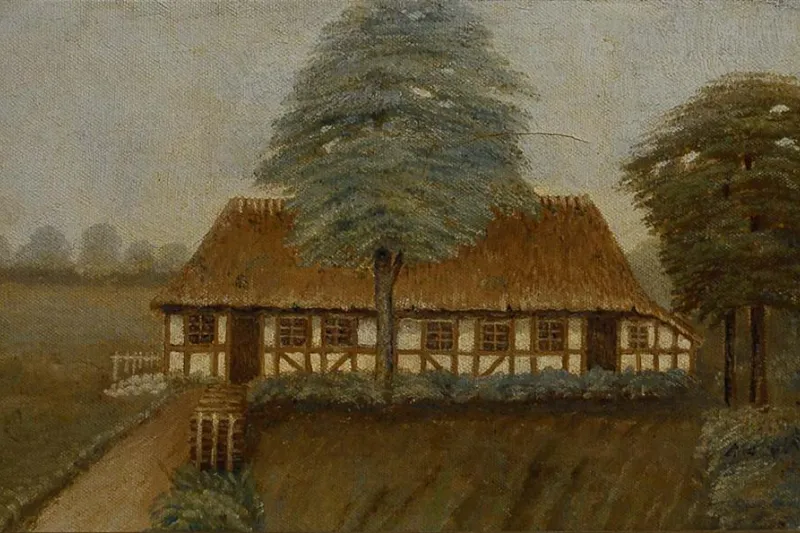 Carl Nielsen's Birthplace at Sortelung by Albert Nielsen