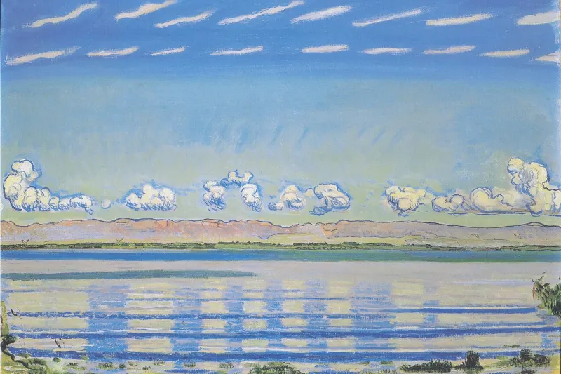 Rhythmische Landschaft am Genfersee by Ferdinand Hodler