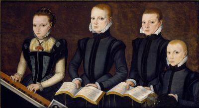 Unidentified Elizabethan Children Making Music by the Master of the Countess 
of Warwick

