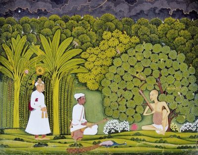 Akbar and Tansen visit Haridas

