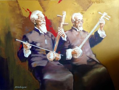 Erhu Players by Wahyu Srikaryadi

