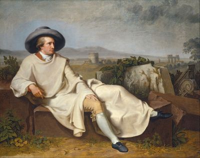 Goethe in the Roman Campagna by Johann Heinrich Wilhelm Tischbein

