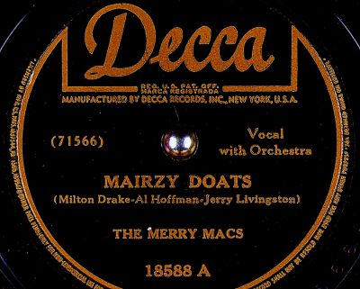 Mairzy Doats by The Merry Macs

