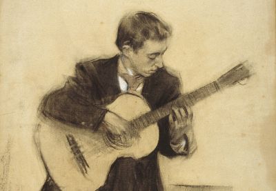 Miguel Llobet by Ramon Casas

