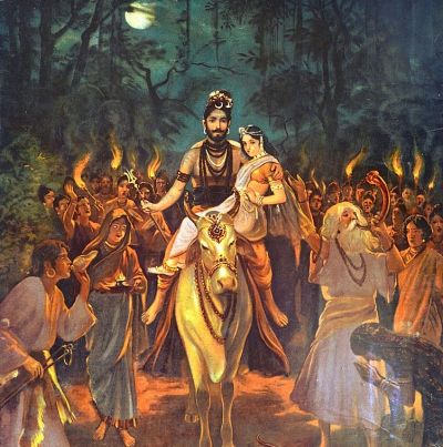 Shiv Parvati Vivah by Raja Ravi Varma

