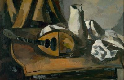 Still Life with Mandolin by Ernst Dreyfuss

