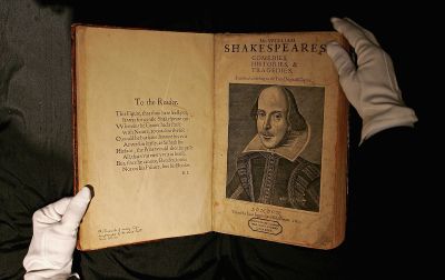 William Shakespeare’s original works from 1623

