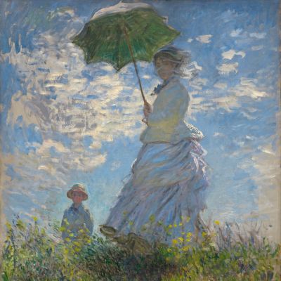 Woman with a Parasol by Claude Monet

