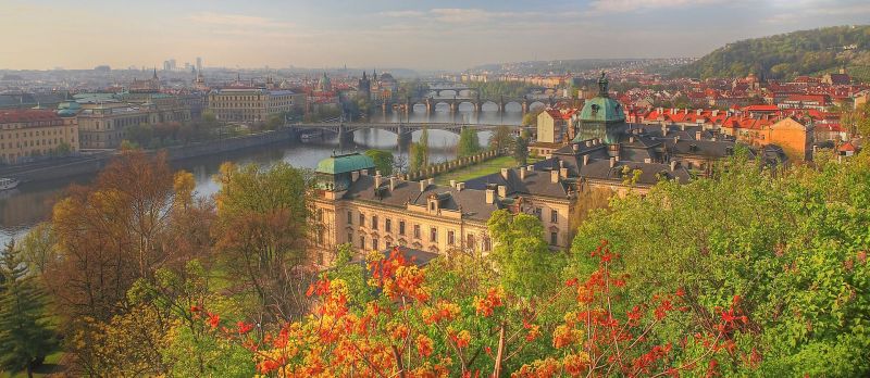 Vltava river in Prague