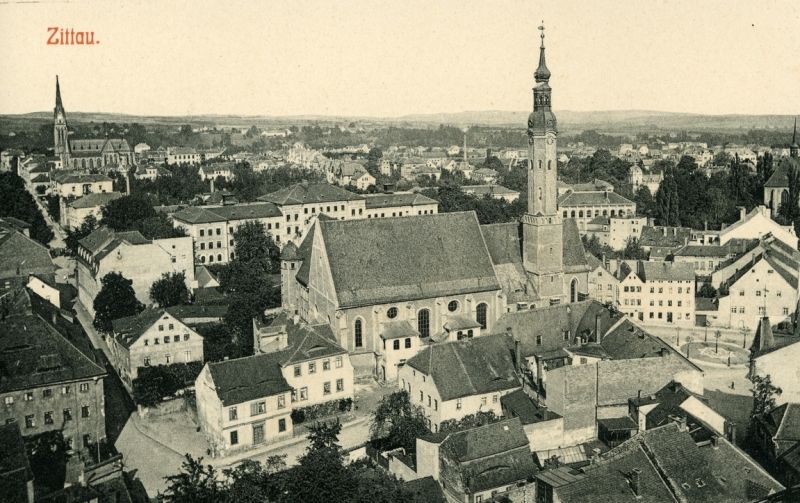 The view of Zittau in 1904