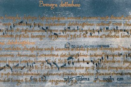 Rich music collection of the Trecento times recovered from Florentine palimpsest